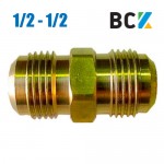 Штуцер з'єднувач 1/2" - 1/2" латуний дюймовий